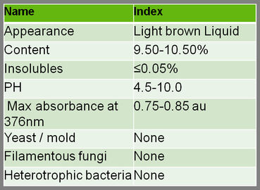 Absorbance 0.75-0.85au трейсера PTSA 10% CAS 59572-10-0 дневной на 376nm